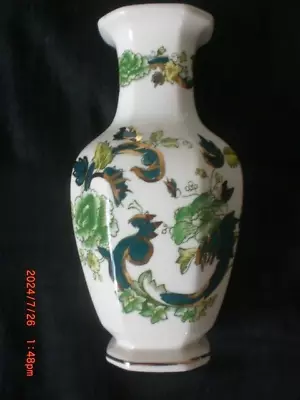 Buy Masons Ironstone Vase Green Chartreuse Octagonal Indian Shape Approx 6  • 5£