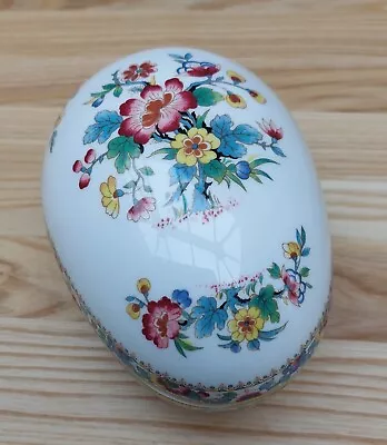 Buy Coalport Ming Rose Egg Shaped Trinket Box • 9.99£