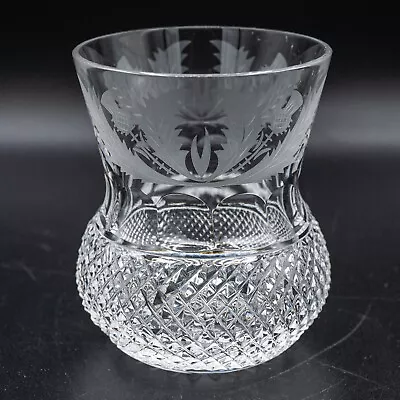 Buy Edinburgh Crystal Thistle Whiskey Tumbler Glass 3 1/8  - FREE USA SHIPPING • 116.49£