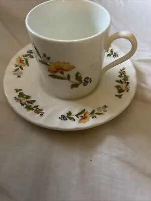 Buy Aynsley China Cottage Garden Coffee Can And Saucer • 0.99£