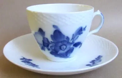 Buy Royal Copenhagen Blue Flowers Braided Flat Cups & Saucers (10184) • 13.50£