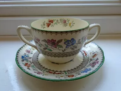 Buy Vintage Copeland Chinese Rose Soup Cup Bowl & Saucer Vintage China • 3.99£