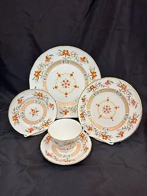 Buy Royal Worcester Chamberlain Orange Five Piece Place Setting • 46.59£