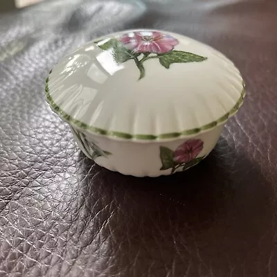 Buy Vintage English Bone China Trinket Box With Lid. • 2.99£