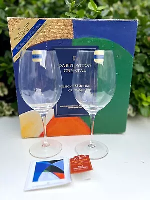 Buy Dartington Crystal 2 Wine Glasses In Box • 20.08£