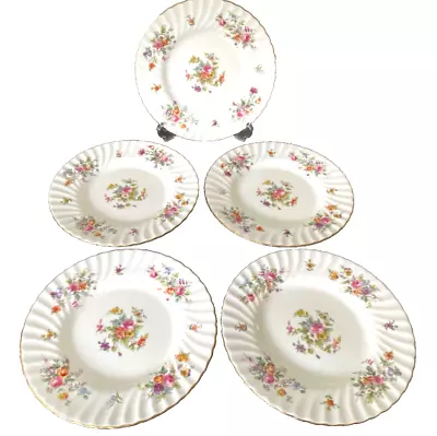 Buy 5 X Minton MARLOW 9  Diameter Breakfast / Lunch Plates • 30£