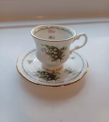 Buy Queen's Fine Bone China Mini May Tea Cup & Saucer Set • 15£