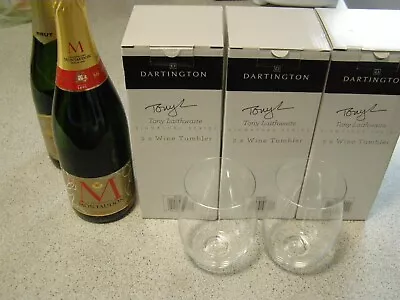 Buy Tony Laithwaite Dartington Crystal Signature Series Wine Tumblers Boxed (3 X 2) • 42£