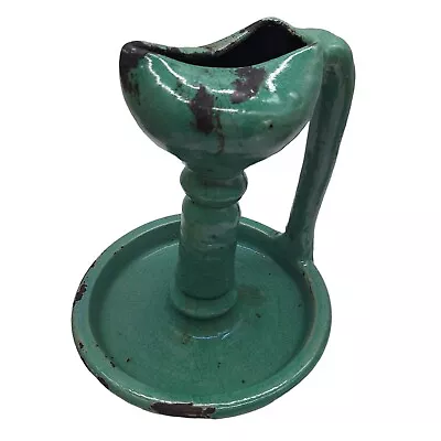 Buy Ancient Persian Nishapur Oil Lamp Turquoise Pottery Antique Islamic Middle East • 256.28£