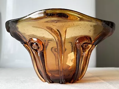 Buy Vintage Czech Art Glass Bowl Vase • 158.43£