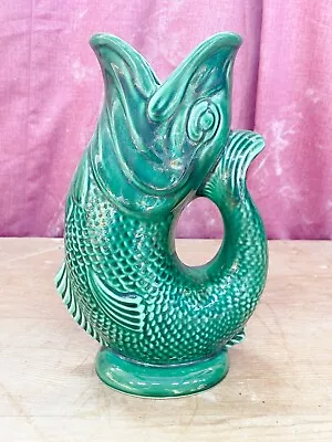 Buy Vintage Ceramic Pottery Fish Mug Tankard Dartmouth Devon Green • 32.99£