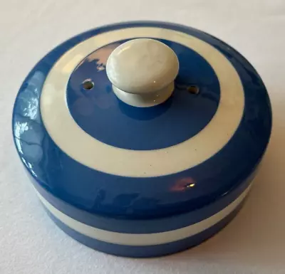 Buy Vintage Cornish Blue T G Green Cheese/Butter Dish Lid 14cm Diameter (no Plate) • 25£