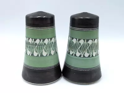 Buy Vintage Ambleside - Green British Studio Pottery - Salt & Pepper Pot • 4.99£