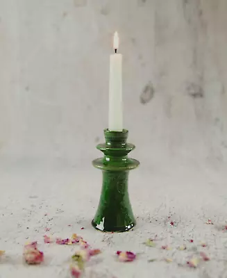 Buy Moroccan Handmade Candle Stick Holders - Ceramic Tamegroute Pottery Candleholder • 15£