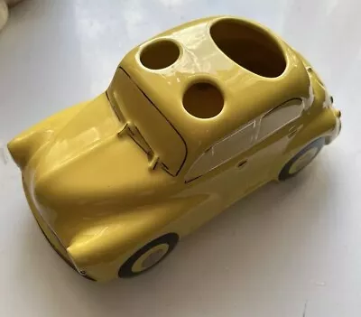 Buy Vintage Sadler Pottery Yellow Morris Minor Car Desk Caddy HOLD IT License Plates • 12.99£