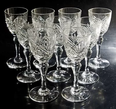 Buy Set Of 9 Thomas Webb Crystal  St Andrews  Cordial Glasses • 16£