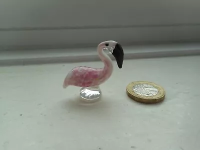 Buy Flamingo - Beautiful  Detailed Coloured Glass -tiny Pink Flamingo -  Bird • 5.50£