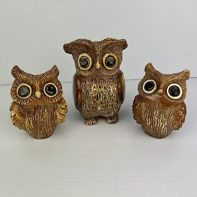 Buy Vintage Yare Designs English Pottery Owls Set. • 91.31£