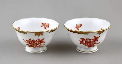 Buy Herend Hand Painted Porcelain Fortuna Rust Vboh Small Bowls 682 X 2 Perfect 1st • 60£