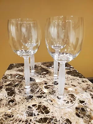 Buy Diamond Diamant By LALIQUE -  Stemware 4 Each Clear, Frosted Feathered Stem  • 279.15£