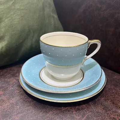 Buy Gray's Pottery - Stella - Light Blue A8429 1947 - Tea Trio (Cup, Saucer & Plate) • 11.99£