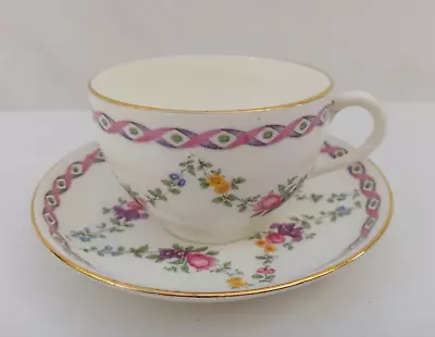 Buy Hammersley & Co Longton Tea Cup & Saucer Floral Pattern • 10£