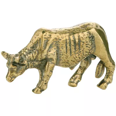 Buy  Brass Cow Ornament Office Bull Ornaments Home Decorative Chinoiserie • 8.99£