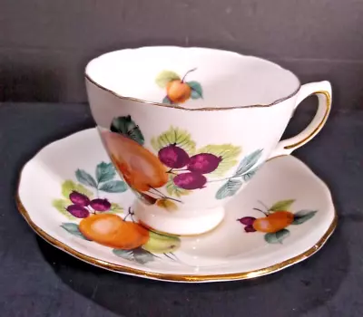 Buy Royal Vale Fruit & Berries Bone China Cup & Saucer • 22.21£