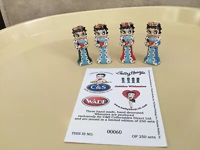 Buy WADE WHIMSIE Complete Set Of BETTY BOOP JUBILEE Whimsies  LE 250-Set No 60.COA • 45£