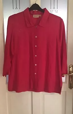 Buy Thomas Cook Clothing Company Womens Linen Mix Shirt Top   Pink Size 14. Bust 44 • 7£