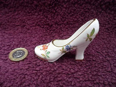 Buy Vintage Hammersley Howard Sprays Pattern Miniature Shoe, Excellent Condition. • 4.99£