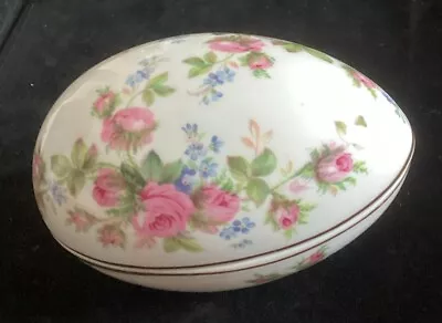 Buy Royal Albert Egg Trinket Dish - Bone China Moss Rose  Pattern • 12.50£