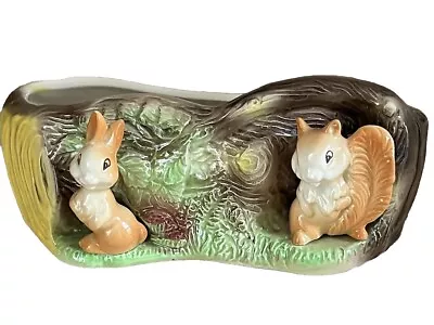 Buy Eastgate Withernsea ‘Fauna’ Vase Or Posy Bowl Rabbit & Squirrel Vintage Pottery • 7.99£