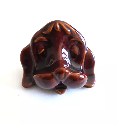 Buy VINTAGE, MARKED & CUTE 1970s DENMEAD POTTERY GLAZED DOG'S HEAD SPECTACLES HOLDER • 10£