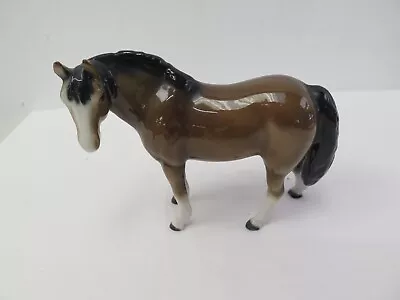 Buy Beswick ?? Elite Ceramic Shire Model Horse Brown White Height 16cm Animal Lot 5 • 14.99£