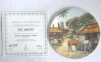 Buy Royal Doulton Bone China Decorative Plate,   The Smithy  With Certificate  • 4.89£