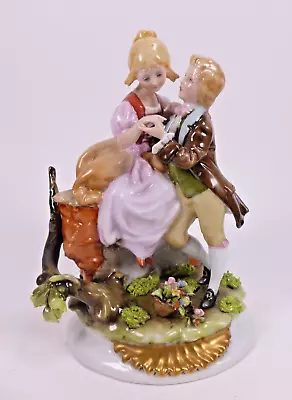 Buy Capodimonte Figure Of Children Courting - Excellent Condition • 29£
