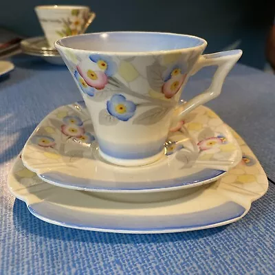 Buy Art Deco Vintage China Tea Trio Cup Saucer Plate Tams Ware May Time Floral 2038 • 9.99£