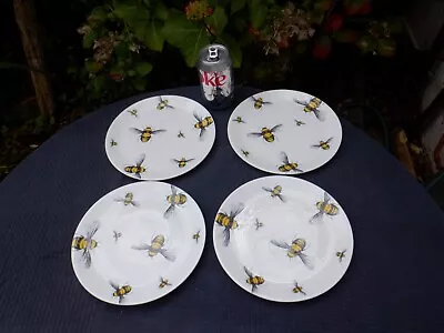 Buy Set Of 4 Bee Design Fine Bone China 8 Inch Plates • 16£