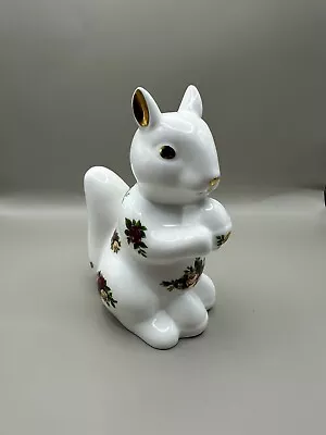 Buy ROYAL ALBERT Bone China Old Country Roses Rare Squirrel Figurine Vintage 1962 • 35£