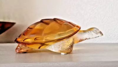 Buy Lalique Amber Caroline Turtle 1980 Excellent Condition • 230£