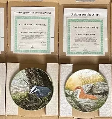 Buy Royal Doulton WG Rollinson's ‘Portraits Of Nature' 2 Boxed Plates + Certificates • 4.35£