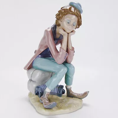 Buy Lladro Figurine Clown Thinking 5058 Spanish Porcelain Figures • 89.99£