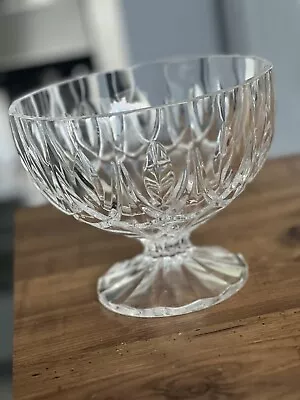 Buy Beautiful Large Heavy Cut Glass Pedestal Fruit Bowl, Excellent Condition • 10£