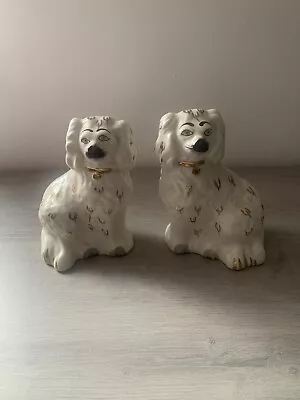 Buy Beswick Staffordshire China Dogs X2 Set Pair King Charles Spaniel Mantel Vintage • 180£