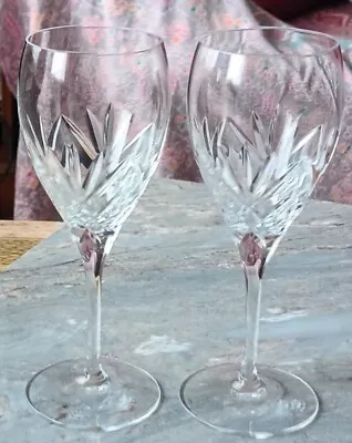 Buy 2 X Royal Doulton Cut  Crystal Juliette   Small Wine Glasses  • 22.50£