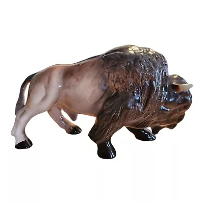 Buy Vintage Mid Century Large Melba Ware Pottery - American Bison • 29.99£