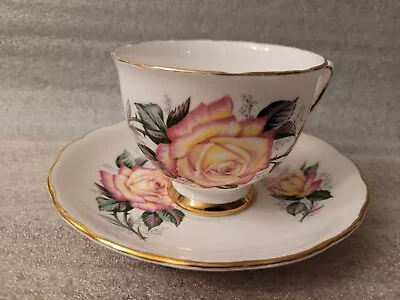 Buy Vintage Colclough Tea Cup And Saucer Set Pink Rose Bone China Teacup England • 13.05£