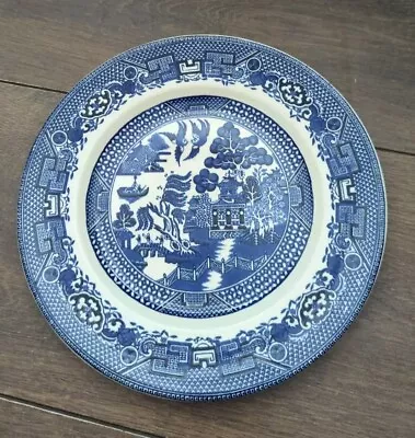 Buy Vintage 1940s Swinnerton's 9  Rimmed Plate Blue & White Old Willow VGC • 9.99£