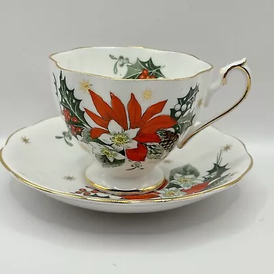 Buy Noel Princess Anne Fine Bone China England Christmas Cup & Saucer • 19.57£